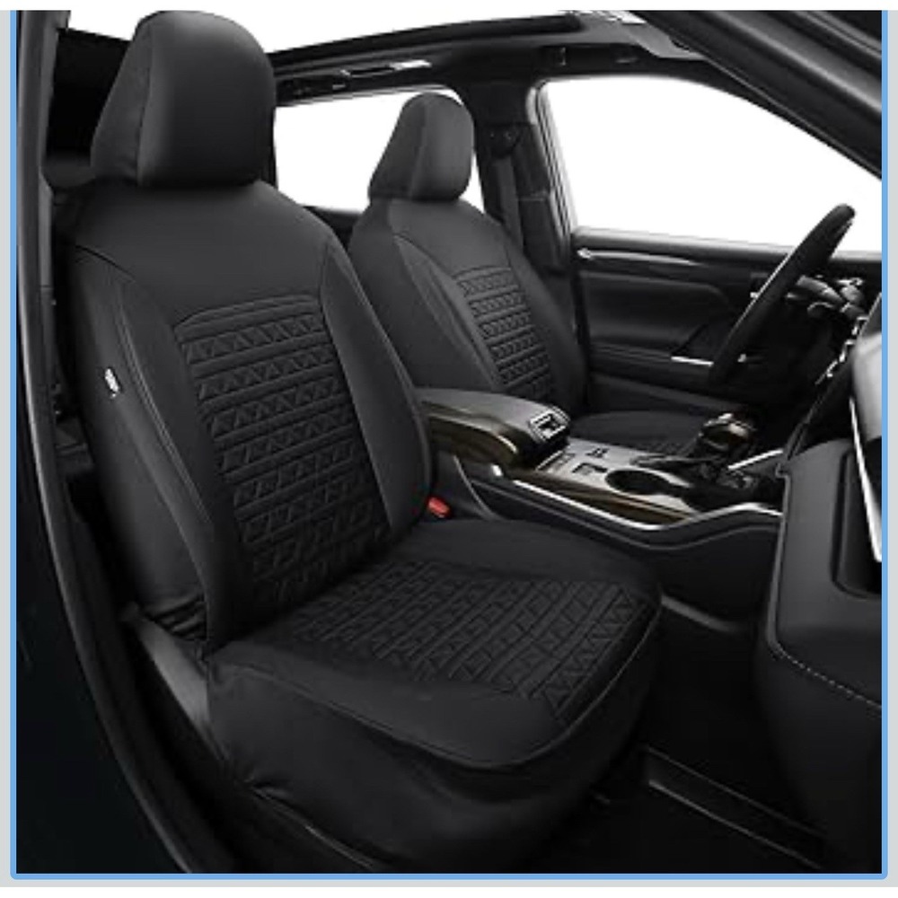 Honda Front Seat Covers for Civic&Accord Sedan 2pc Seat Cover Black